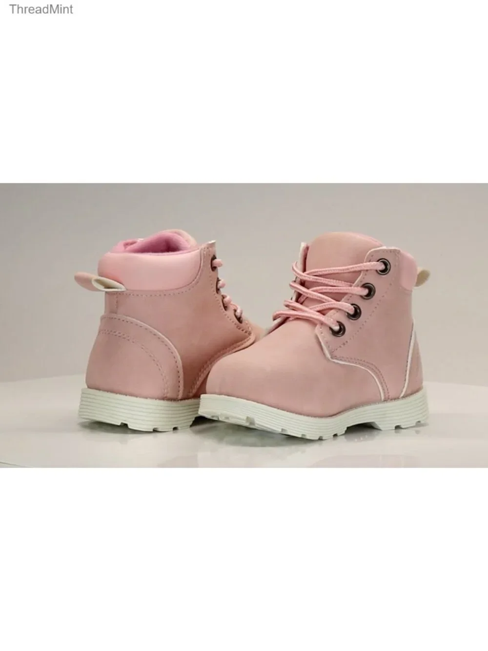 Kids Construction Boots Mid-Calf Workboot Hiking Snow Boots Water-Resistant